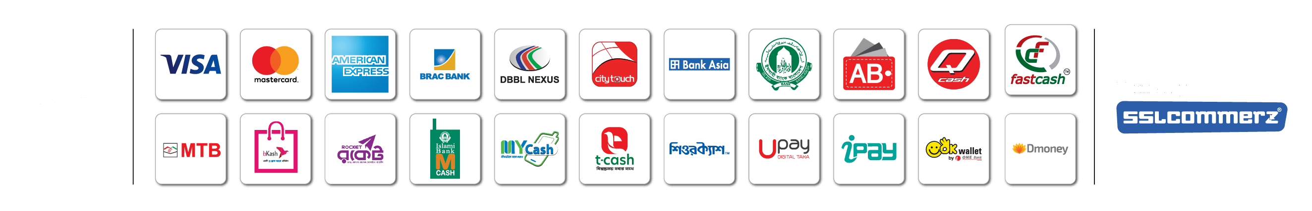 SSLCommerz payment methods